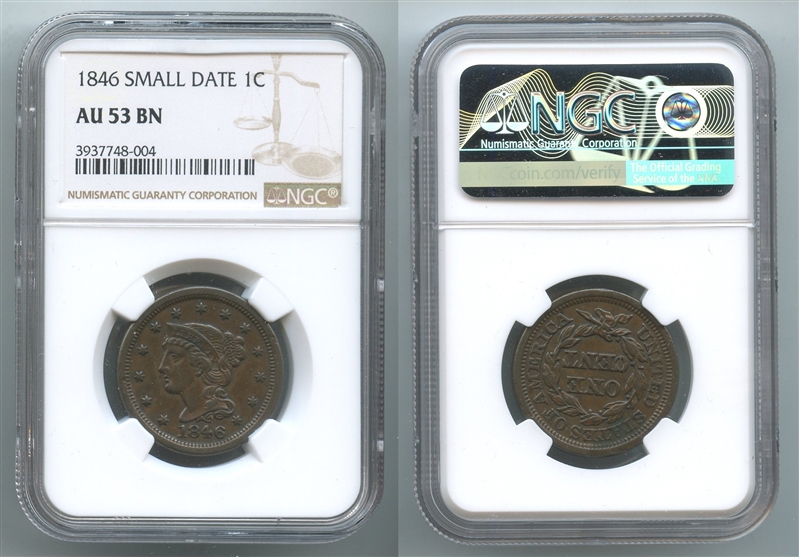 USA, One Cent 1846